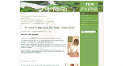 Desktop Screenshot of akupunktur-tcm-dr-zhan.de